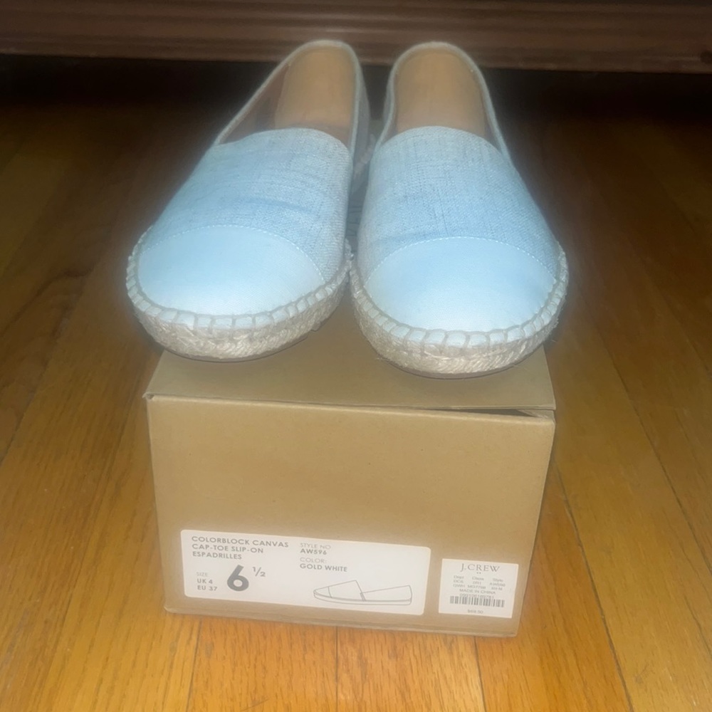 JCrew Canvas Slip On Espadrilles